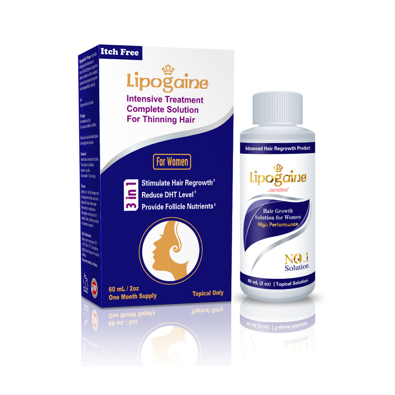 Lipogaine Sensitive For Women Миноксидил 3%