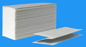 Бумажное полотенце Z укладка двухслойная