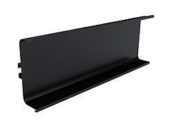 Профиль AQ Gola X горизонтальный C-формы, 5 м, черный матовый