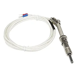Термопара тип E, 1500мм, 0-400°C, стекловолокно