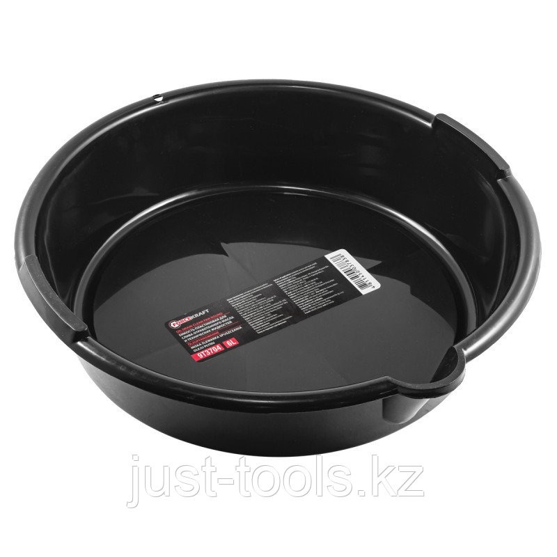 Forcekraft Емкость пластиковая круглая для слива отработанного масла и технических жидкостей 6л 51652