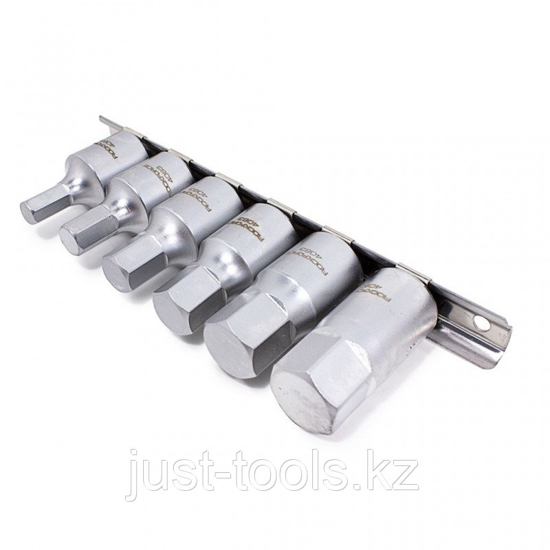 ROCKFORCE Набор головок 6-гранных для маслосливных пробок, 6 предметов, 1/2"(8,10,12,14,17,19мм) 1350