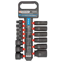 Forsage Набор головок ударных комбинированный 14пр.,1/2''(короткие:10,12-15,27,30,32мм,глубокие:17,19,21,22,