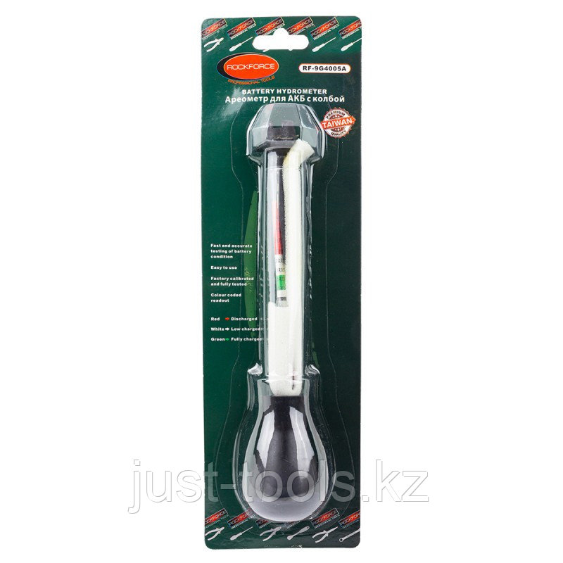 ROCKFORCE Ареометр для электролита с колбой, в блистере 26932       RF-9G4005A