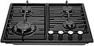 Газовая варочная панель MAUNFELD EGHE.64.3STS-EB/G, фото 3