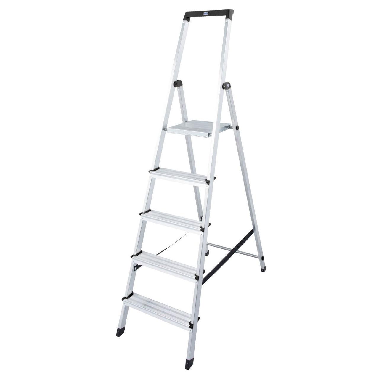 Стремянка алюминиевая KRAUSE "MONTO" SOLIDY 1х5 126238, фото 1