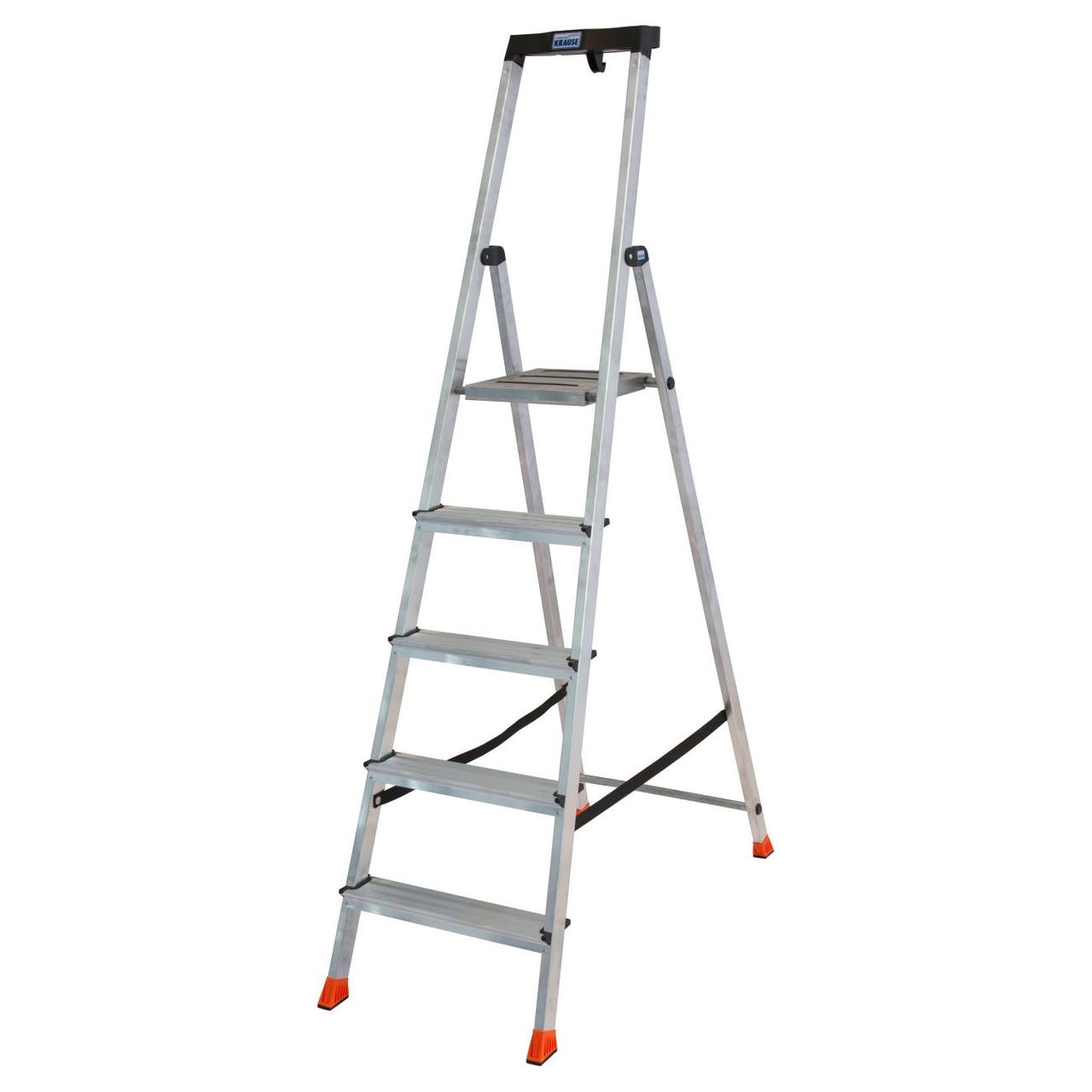 Стремянка алюминиевая KRAUSE "MONTO" SAFETY 1х5 128959, фото 1