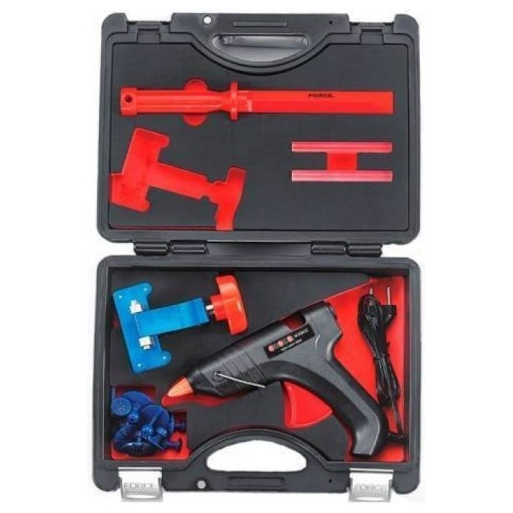 Набор FORCE для удаления вмятин без покраски с термопистолетом 15шт. 915M1 - фото 1 - id-p118680987