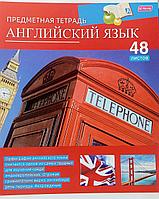 Предметная тетрадь 3D общая 48 листов в клетку Английский язык
