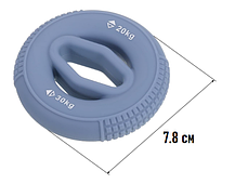 Эспандер кольцо с двойным сопротивлением 20-30 LB Blue, фото 6
