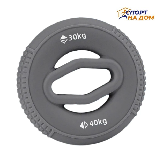 Эспандер кольцо с двойным сопротивлением 30-40 LB Gray
