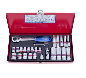 King Tony 3/8" Набор дюймовых головок 12-гр. 1/4"-13/16" (26пр.)