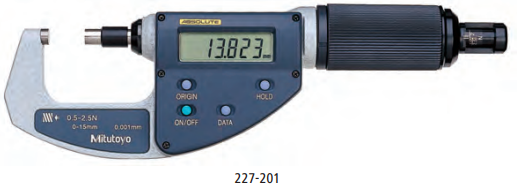 Серия 227 микрометры ABSOLUTE Digimatic QuickMike