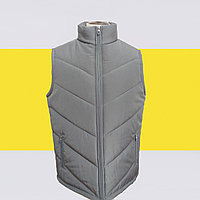 Жилет с нанесением логотипа | Утепленный Жилетки с вышивкой | Мужские стеганые жилеты Подкладка Флис