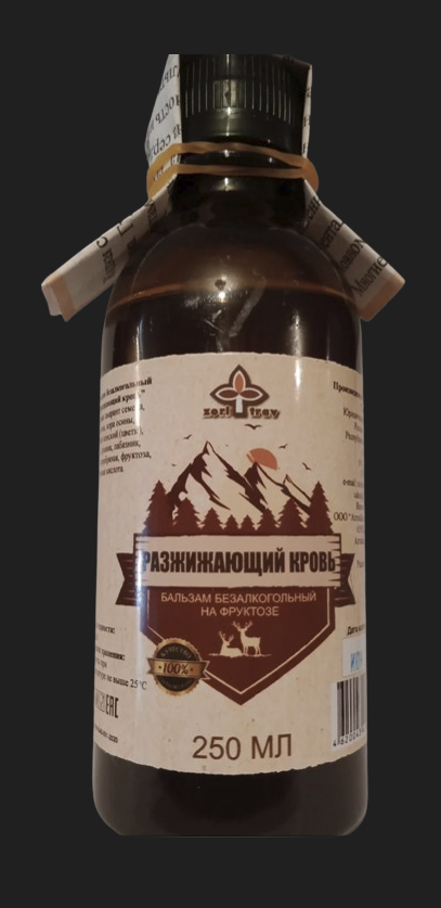 Бальзам на фруктозе, Разжижающий кровь, 250мл, фото 1