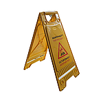 Штендер "Острожно мокрый пол" на трёх языках (KZ, RU, Eng) (табличка), фото 2