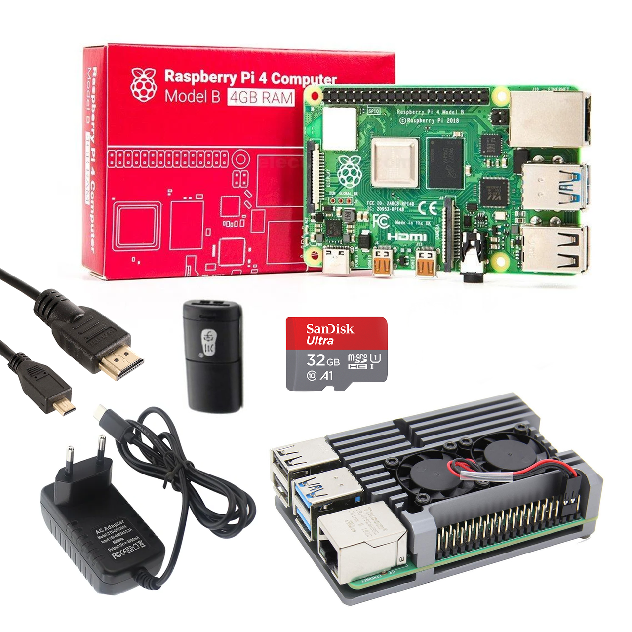 Raspberry Pi 4 Model B (4 ГБ) Starter Kit