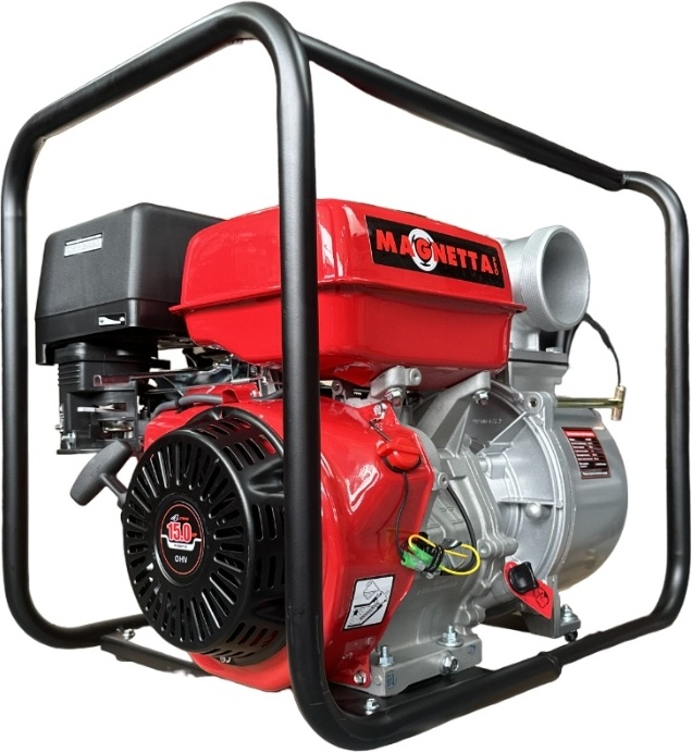 Мотопомпа бензиновая для грязной воды Magnetta GP100TP (15 л.с., глубина 8 м, грязной воды)