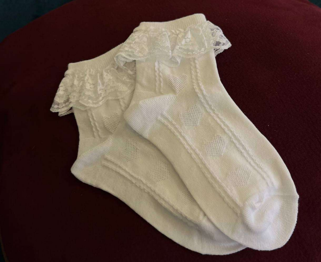 Носки белые с рюшками - фото 1 - id-p118736937