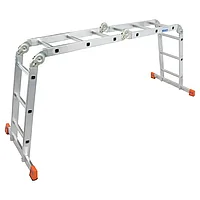 Лестница шарнирная универсальная алюминиевая KRAUSE "MONTO" MULTIMATIC 4х3 120632