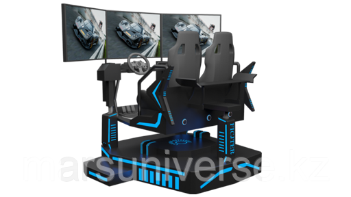 3-х осевой трехэкранный гоночный автомобиль (VR)