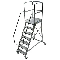 Лестница передвижная с площадкой KRAUSE 1х8 820068