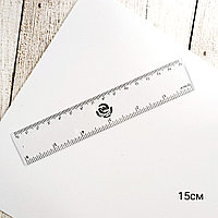 Линейка 380372 прозрачная 15см