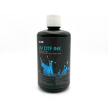 Краска UV DTF-1л-C синий EPSON DX5/DX7/TX800/XP600/I3200