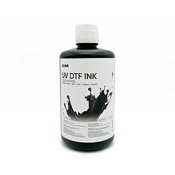 Краска UV DTF-1л-K черный EPSON DX5/DX7/TX800/XP600/I3200