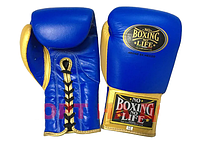Кожаные боксерские перчатки "No Boxing No Life" 12 OZ