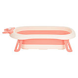 Детская ванна складная Pituso (встроенный термометр) Персик 91см, фото 6