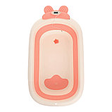 Детская ванна складная Pituso (встроенный термометр) Персик 91см, фото 9