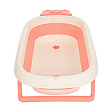 Детская ванна складная Pituso (встроенный термометр) Персик 91см, фото 7