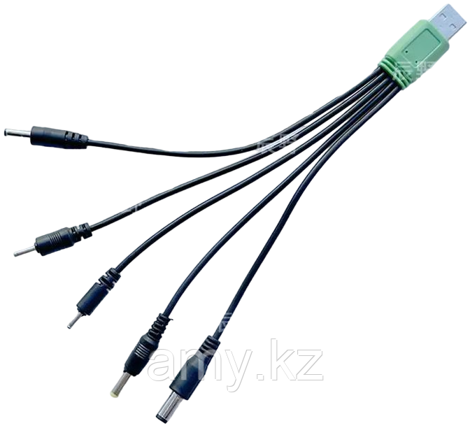 USB кабель с круглыми разъемами для зарядки 5IN1, фото 1