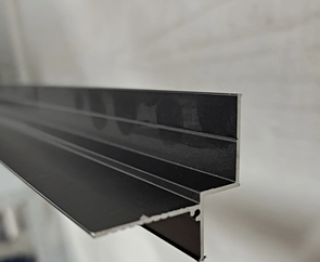 Теневой профиль для парящего гипсокартонного потолка TG-02 черный 2 м