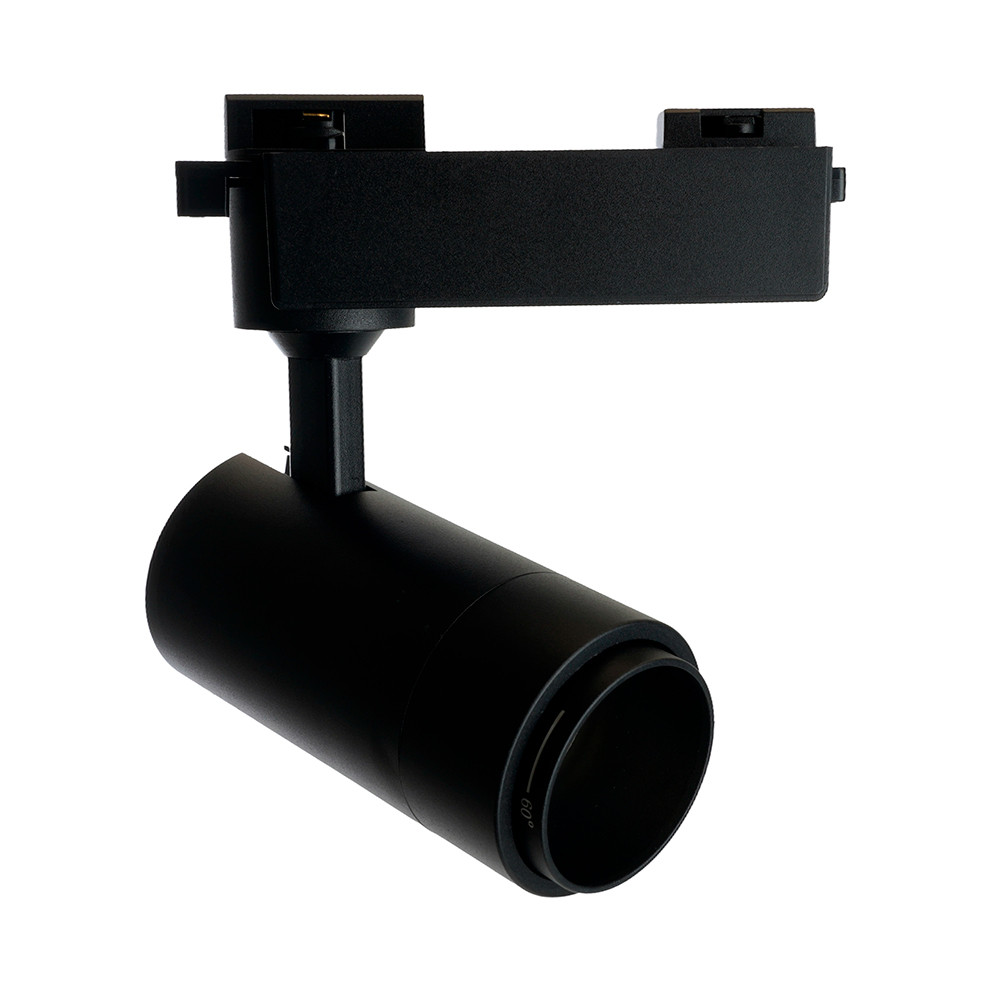 Светодиодный светильник Feron AL137 трековый однофазный на шинопровод 12W 4000K черный, изменяемый угол, фото 1