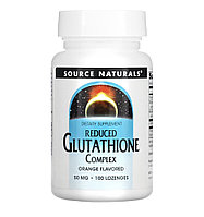 Source naturals комплекс с восстановленным глутатионом, 50мг, 100 пастилок