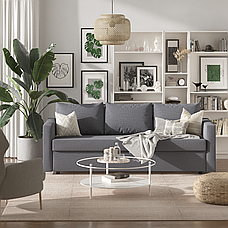 Диван-кровать 3-местный ФРИХЕТЭН-Aldan, Шифтебу темно-серый ИКЕА, IKEA, фото 3