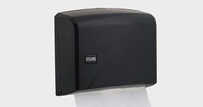 Диспенсер для бумажных полотенец Z укладка черный пластик.