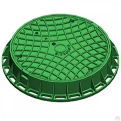 Люк канализационный Gidrolica Garden - пластиковый тип Л зеленый