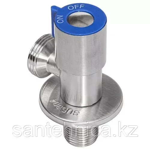Угловой кран для подкл. приборов нерж. сталь 1/2"*1/2" TIM BL5852.02S (1/60)
