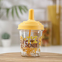 Банка для хранения меда с ложкой для меда в комплекте