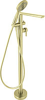 Смеситель для ванны напольный Deante Arnika, брашированное золото