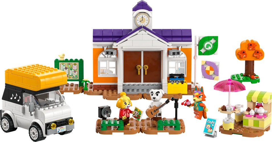 Лего Animal Crossing Концерт К. К. на площади Lego