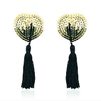 Пэстисы золотые в форме сердца