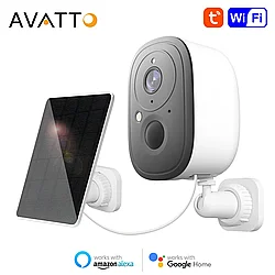 Wifi камера видеонаблюдения AVATTO Q10S с солнечной панелью и Аккумулятором