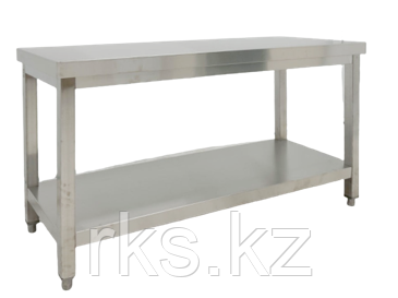 Стол нерж 200*80*80 квадратный профиль Stainless steel workbench