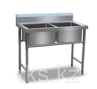 Мойка из нержавеющей стали 2 секции 120*60 Stainless steel Sink