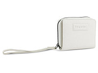 Кошелёк женский BUGATTI Elsa, с защитой данных RFID, белый, воловья кожа/полиэстер, 11х2,5х9 см