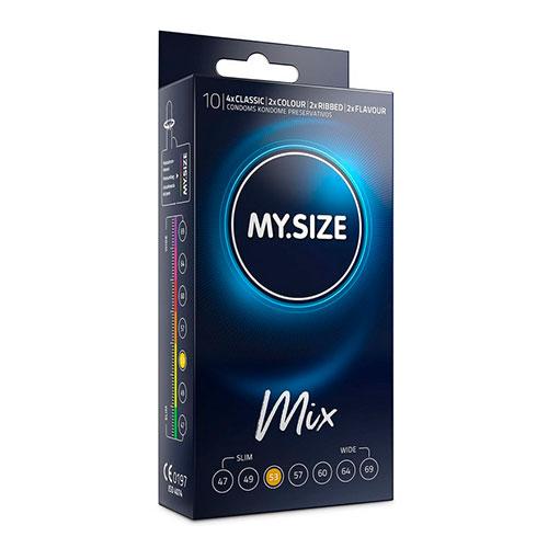 Презервативы "MY.SIZE MIX" №10 размер 53 (ширина 53mm) - МИКС